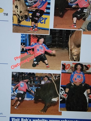 Smets Kamikaze PBR Rodeo Firmado a Mano NFR 10 X 8 - Imagen 21 de 22