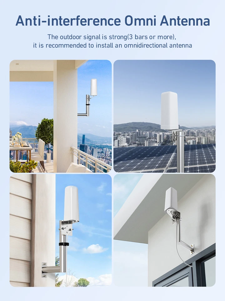 4G 5G LTE Cell Phone Signal Booster 1700/2100/1900MHz Band 2/4/25 up to 4,500 sq - Image 4 of 4