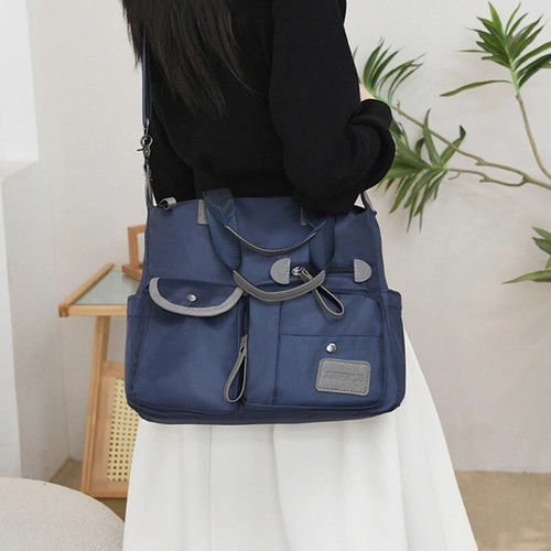 New Ladies Tote Bag Fashion Nylon Waterproof Casual Shoulder Bag Mummy Bag Large - Picture 23 of 29