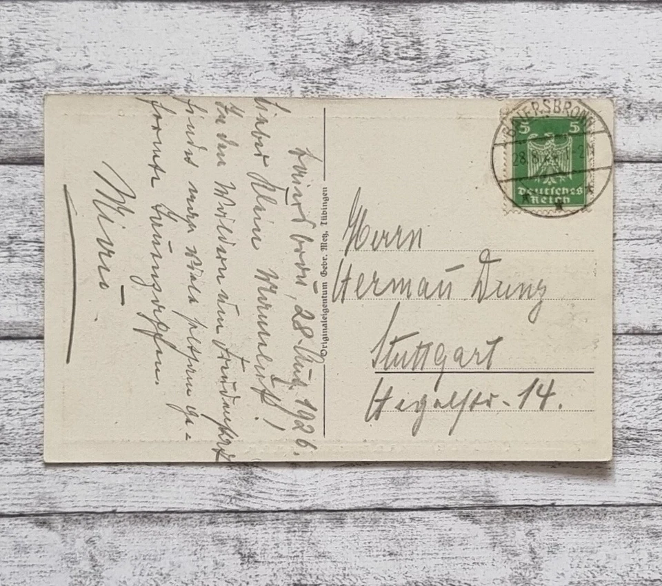 AK Baiersbronn König Wilhelmturm Rinkenberg Wald Ansichtskarte Vintage Postkarte - Bild 2 von 2