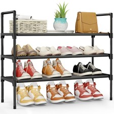 Shoe Rack - 3-Tier Shoe Organizer, Shoe Rack for Closet, Entryway, Bedroom, E...