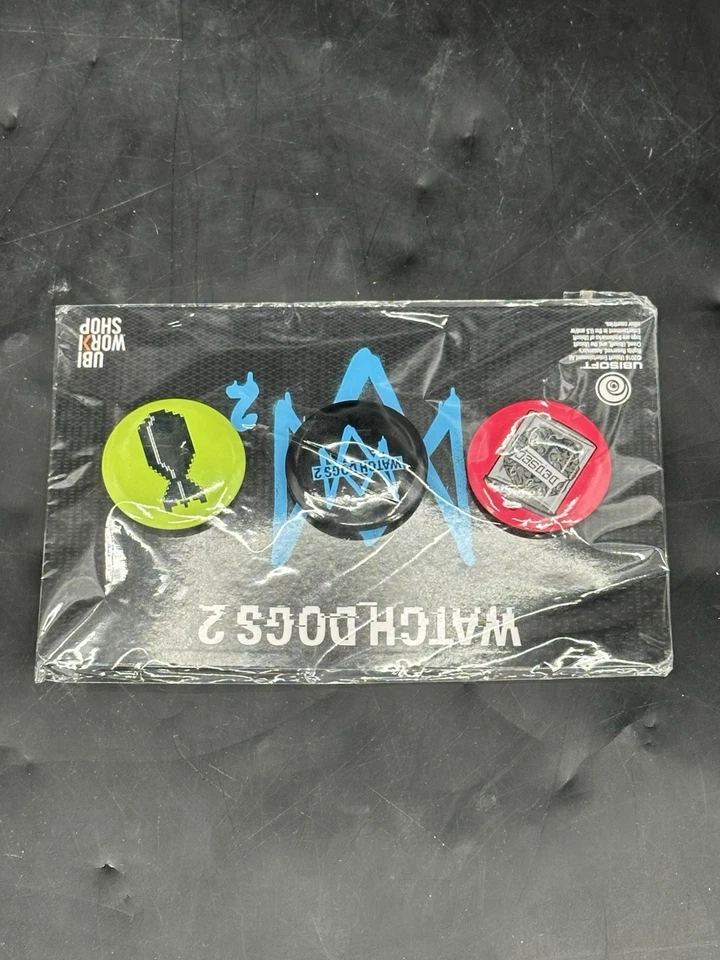 NUEVO Juego de 2 - 3 pines Watch Dogs - Promo Ubisoft GameStop Exclusivo Foto 4 de 4