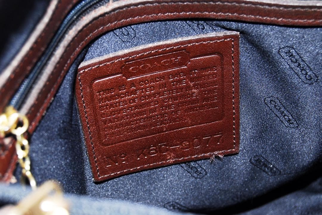 Old Coach Tote Bag 9977 Brown R33 G123 thumbnail 9