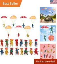 40PCS Parachute Toy, Outdoor Flying Toy for Kids 3 4 5 6 7 8 9, Mini Paratroo...