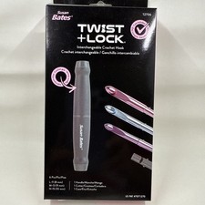 Susan Bates Twist and Lock Interchangeable Crochet Hook L-M-N  Case 12706 New