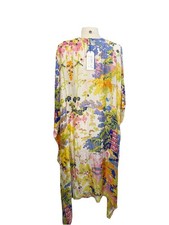 NWT One Hundred Stars Throwover Coverup Kimono Duster Top Oriental Asian Pagoda