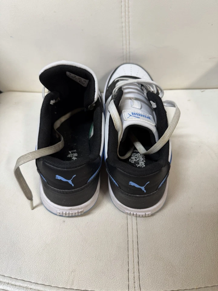 PUMA Caven 2.0 Sneakers 393837-41 White Black Blue US 4 EU 35.5 Women Youth - Image 3 of 4