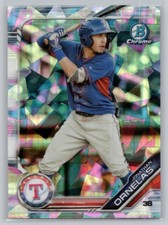 2019 BOWMAN DRAFT SAPPHIRE EDITION #BDC-136 JONATHAN ORNELAS TEXAS RANGERS