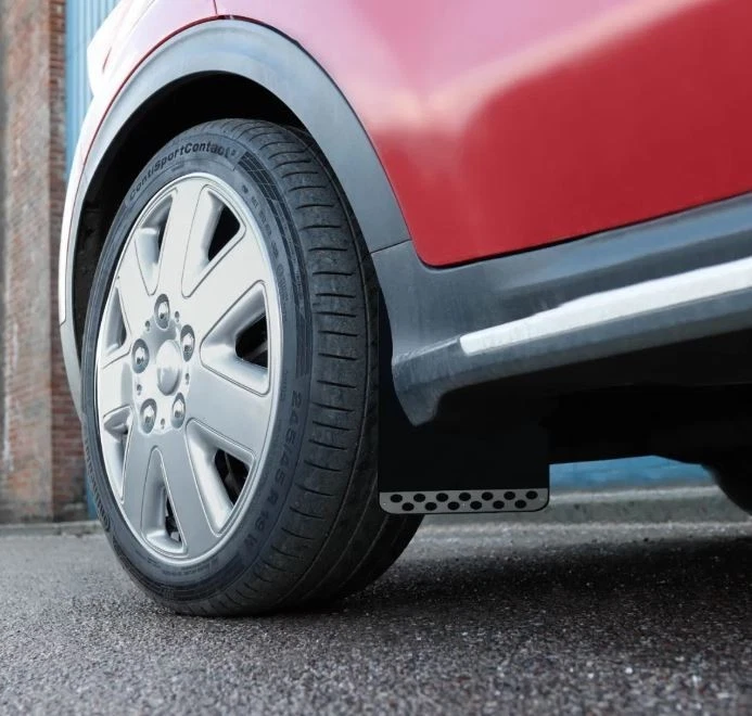 Black Rally Mudflaps Universal Fit Mudflap Race Racing Car Performance - Image 4 of 4