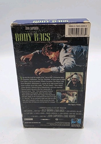 John Carpenter Presents Body Bags VHS Tape Republic Horror - Picture 3 of 10