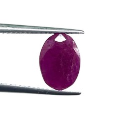 2.50 Cts Unheated Natural Ruby 11x8mm Oval Cut Loose Gemstone for Astrology