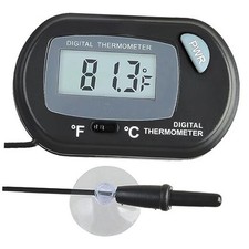 Digital Betta Thermometer for Tropical Aquarium Fish, Black Color, 1 Pack