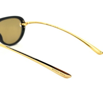 BOTTEGA VENETA 1418 KNOT Pilot BV1418S Gold Black Unisex Metal