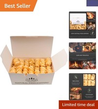 Genuine Wax & Wood Firelighters - 40 Eco-Friendly Fire Starters for Outdoor Use 0.40 per lighter
