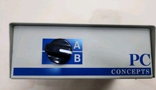 Vintage PC Concepts 4 Port Data Transfer Switch Box 2-Position 2-Port A/B