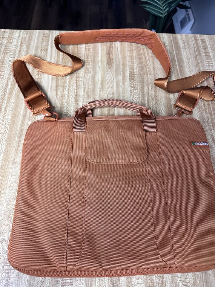 Funda para portátil con correa para el hombro naranja quemado estuche Foto 4 de 4