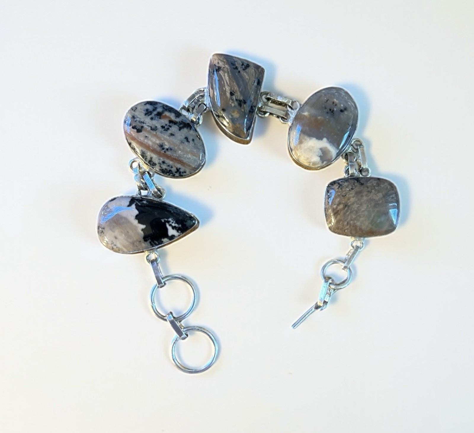 HEALING JASPER Toggle BRACELET ADJUSTABLE STERLIN… - image 3