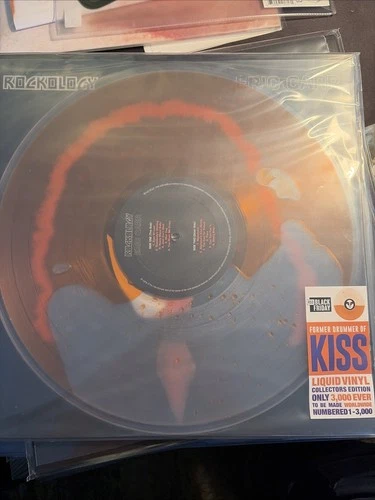 ERIC CARR ROCKOLOGY ORANGE LIQUID FILLED VINYL LP NEW RSD 2025 KISS DRUMMER