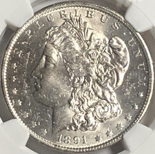 MS 61 Graded 1891 Year Morgan US Dollars (1878-1921) for sale | eBay