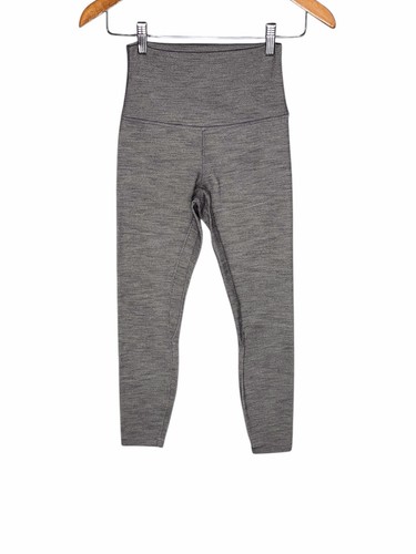 Lululemon Women's Align Pant II 25" Mini Heathered Herringbone Heathered Gray 4