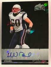 2026 Leaf Metal Mike Vrabel Auto Autograph Stainless Crystal Black #d 1/1