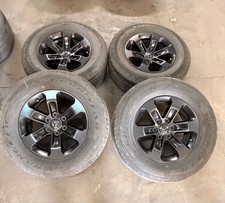 Set Of 4 Used 2672 18 Black 19-26 Ram 1500 Wheels 27565r18 Goodyear Tires Lt