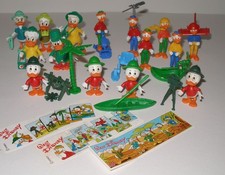 Komplettsatz Steckfiguren EU "Donald auf Safari" 1989 + alle 3 unters. Zettel