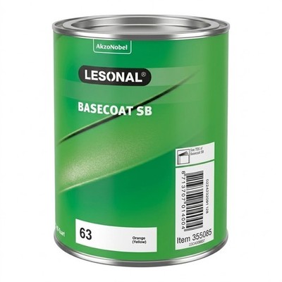 AkzoNobel Lesonal 355085 Basecoat SB63 Orange Yellow Toner Paint 1L