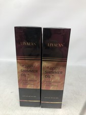 LIYALAN Body Shimmer Oil Luminizer Glows Brightening 2.8oz 2X