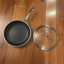 HexClad Hybrid Nonstick 10-Inch Frying Pan with Lid - Good Condition!