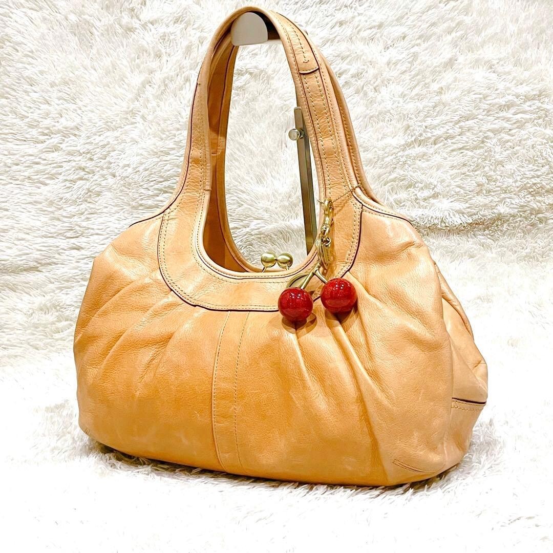 Coach Y2K Ergo Kisslock Camel Leather Tote Bag Should… - Gem
