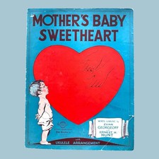 Mother  s Baby Sweetheart Sheet Music Ukulele May Singhi Breen Georgeoff 1926