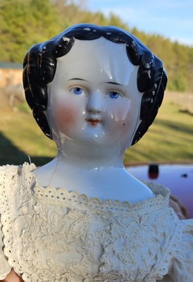 Antique Early China Head Top Doll