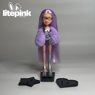 Bratz Puppe süßes Ständer Konvolut - Stern, Herz, quadratisch - schwarz