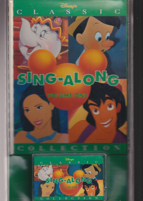 Disney's Sing Along! DVDセット Disney's classic sing along volume one cassette & songbook sealed