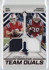 2025 Panini Rookies & Stars Team Duals Drake Maye Rhamondre Stevenson #TD-NE 4jh