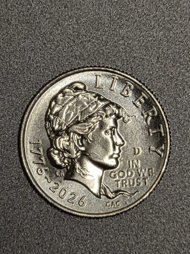 1 2026 D Denver SemiQ Emerging Liberty BU Dime 250th Anniversary IN HAND