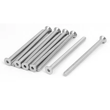 10pcs M5x80mm 304 Stainless Steel Flat Head Hex Socket Screws Fastener DIN7991