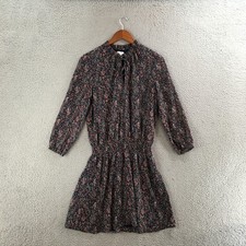 J.Crew Mercantile Floral Long Sleeve Dress Womens Small Multicolor Smocked Waist