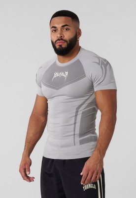 YOUNGLA (SOLD OUT) - 4041 - WARRIOR COMPRESSION TEES - GREY- SIZE
