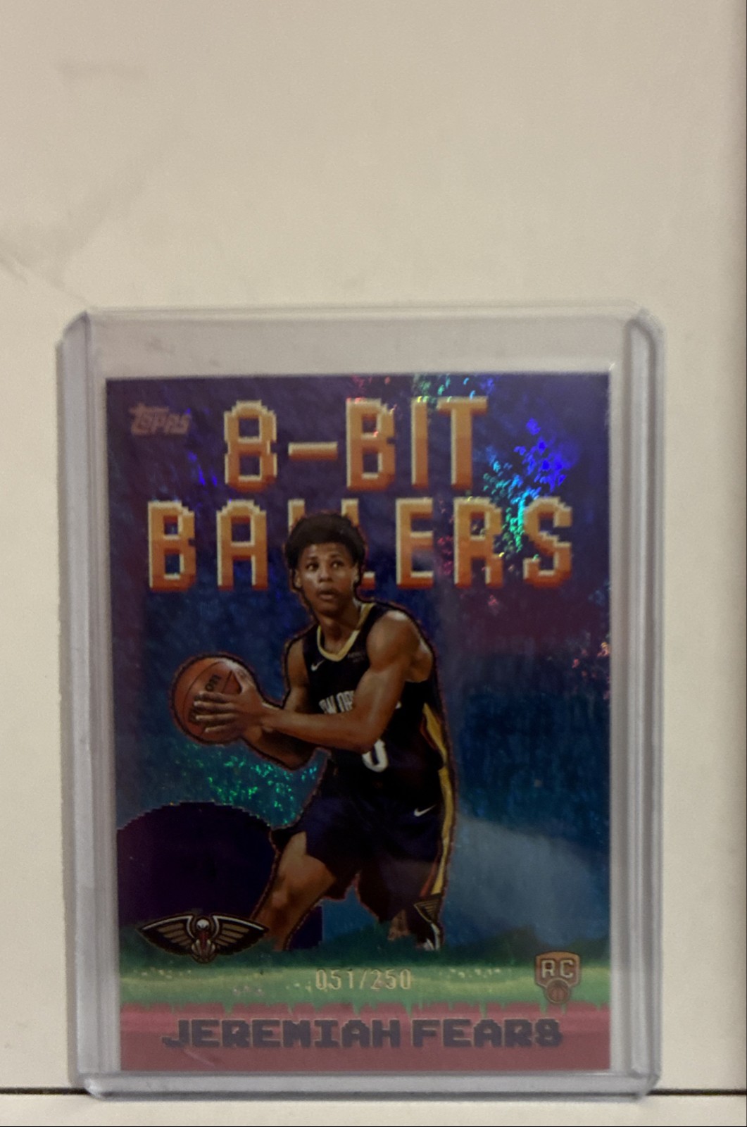 2025-26 Topps - 8-Bit Ballers Jeremiah Fears #8B-37 Purple Holofoil /250 (RC)