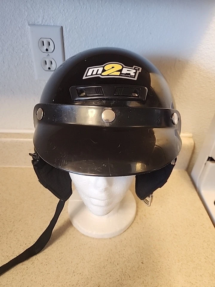 M2R Black Motorcycle & Powersports Helmets for sale | eBay