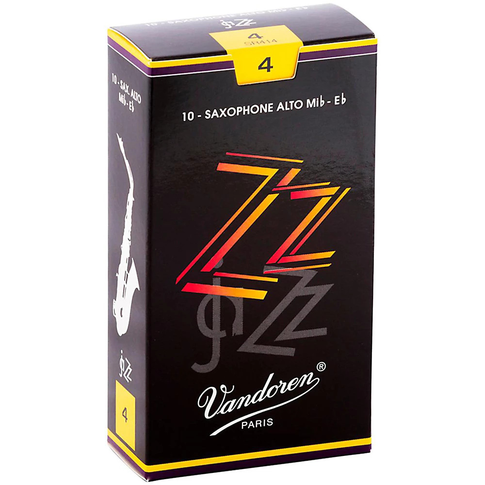 Vandoren ZZ Alto Saxophone Reeds Strength - 4 Box of 10 6190₽