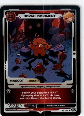 VCard Divine Chaos First Edition  Mascot Holo Foil   Jovial Dokiment
