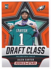 2023 Panini Rookies & Stars Jalen Carter #DC-8 Draft Class Orange Parallel #/125