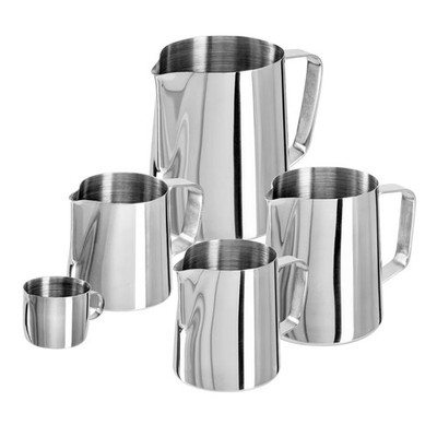 Milchkännchen Milchkanne Edelstahl 25ml 50ml 90ml 150ml 350ml 600ml 1,0l 1,5l 2l