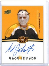 2023-24 Upper Deck Boston Bruins Centennial Bear Tracks - Ed Johnston AUTO