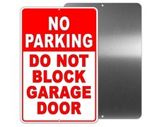 No Parking Do Not Block Garage Door Metal Sign / Magnetic Sign / Decal SNP081