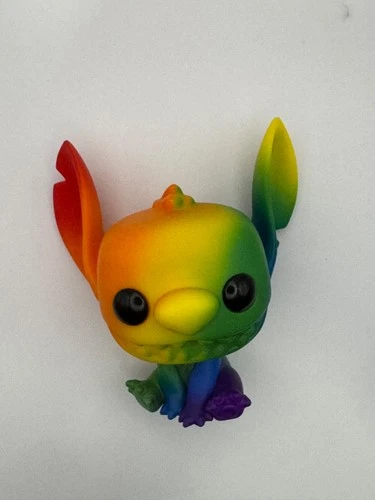 NO BOX - Disney Lilo & Stitch Rainbow Stitch Seated (Pride) Funko Pop! #1045