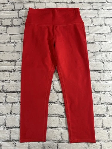 Alo Yoga 7/8 Airlift Legging Women's Medium Bold Red High Waist Training Workout